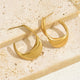 Sculpted Crescent Hoop Earrings