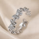 White Gold Butterlfy Rhinestone Ring