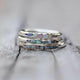 Mabel | Vintage Layered Blue Stones Silver Ring