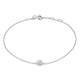 Cléa Moissanite Stone White Gold Bracelet