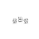 Larmes Stone White Gold Stud Earrings