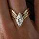 Gold Crown Drop Ring