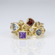 Colorful Gemstone Stacking Ring Set