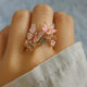 Crystal Butterfly Style Ring
