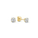 Larmes de Lune Stone Stud Earrings | Gold