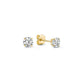 Larmes Stone Gold Stud Earrings