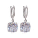 White Gold Zirconia Drop Earrings