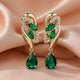 Crystal Flame Drop Earrings