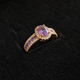 Odelia Violet Lumina Rose Gold Ring