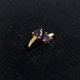 Noctira Violet Heartwrap Gold Ring