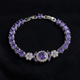 Velmira Crown White Gold Tennis Bracelet
