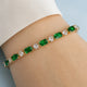 Elegant Radiance Emerald Bracelet
