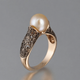 Vintage Pearl Golden Ring