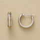 Shimmering Gold Silver Hoop Earrings