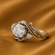 Luxe Silver Zirconia Branch Ring