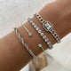 Domitia Calvina White Gold Bracelet Set