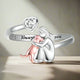 Silver Dog Zirconia Ring