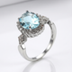 Blue Crystal Horizon Ring