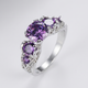 Lavender Zirconia Infinity Ring