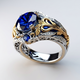 Royal Blue and Gold Ring