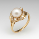Gold Pearl Classic Ring