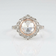 Antique Pearl Crown Ring