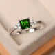Crystal Solitaire Style Ring