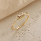 Agate Cubic Zirconia Ring