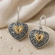 Vintage Bohemian Heart Earrings