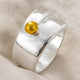 Retro Open Golden Bead Ring