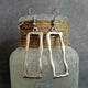 Silver Irregular Hook Earrings