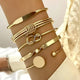 Elegant Knot Bracelet Set | Gold