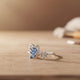 Sapphire Butterfly Ring