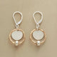Stylish Gold and Silver Pearl Earrings