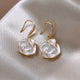 White Spiral Classic Earrings