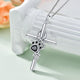 Paw Cross Pendant Necklace