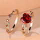 Redvine Heart Accent Gold Ring Set