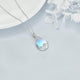 Moonlit Glacier Pendant Necklace