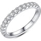 Classic White Gold Crystals Band