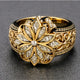 Ornate Gold Bloom Ring