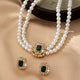 Verdalle Emerald Pearl Set