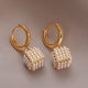 Elegant Cubic Pearl Earrings