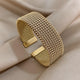 Woven Adjustable Gold Plated Bracelet