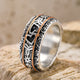 Engraved Silver Heritage Ring