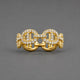 Isla Marina Gold Crystals Ring