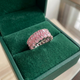 Blush Cascade Eternity Ring