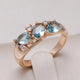 Vintage Blue Zirconia Ring
