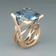 Rose Gold Crystal Ring