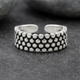 Sterling Silver Vintage Polka Dot Ring