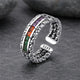 Vintage Mosaic Silver Ring